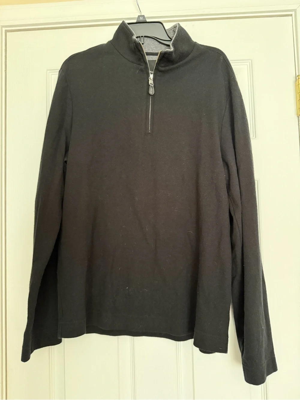 Banana Republic Black Half-Zip Pullover